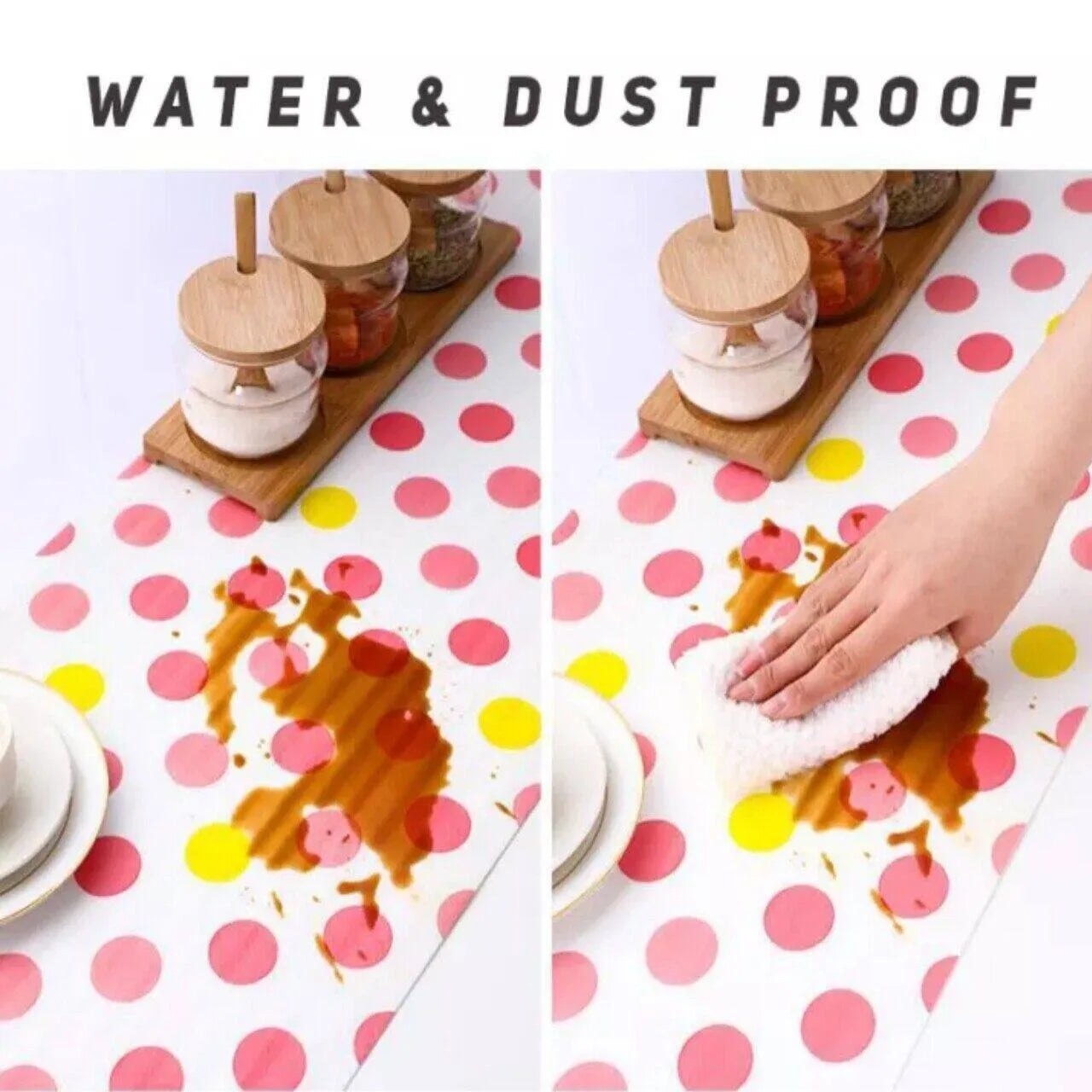 Waterproof Printed Fridge Mat Roll for Shelves, Drawers & Cabinets