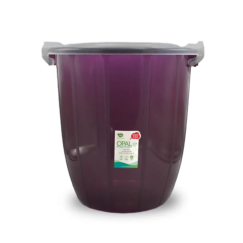 Opal Food Storage Container Large Pack of 2 - (16Litre) Transparent Airtight Food Storage Container - BPA-Free Kitchen Organizer Box for Fresh Food & Pantry Storage - Olive