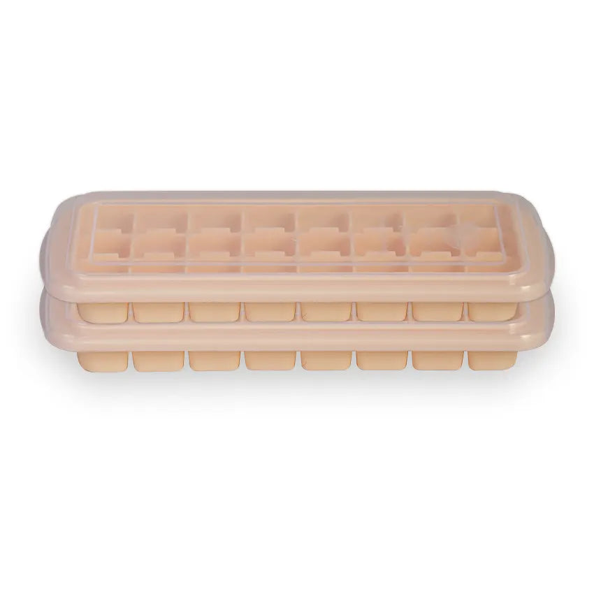 Bubble Ice Cube Tray Compartment Serving Tray - Elegant Dry Fruit, Snacks & Dessert Tray for Home Serving - L.Peach