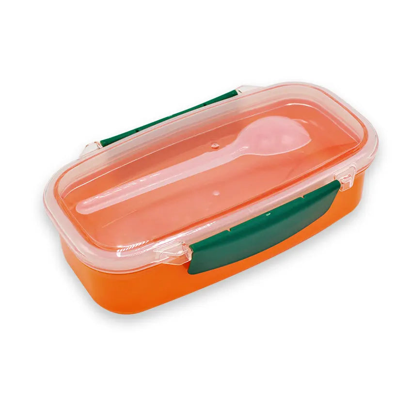 Jimmy Lunch Box Model 1 - Kids School Lunch Box with Spork, Portable Hand Carry Design and Secure Lid