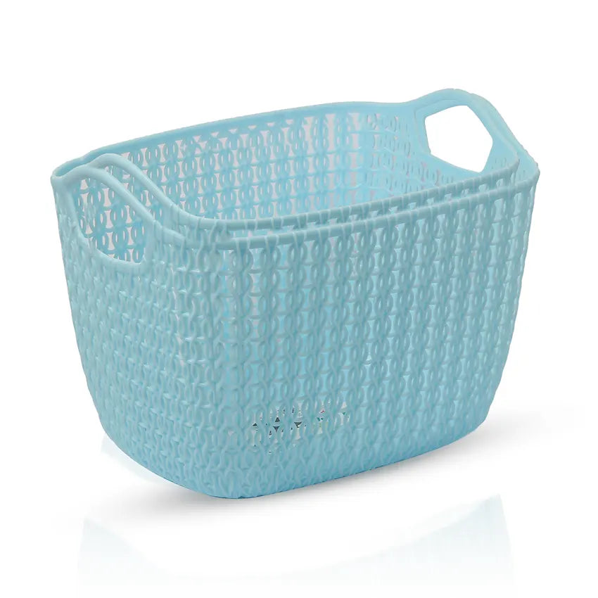Lace Basket Pack of 2 Airtight Food Storage Container - BPA-Free Kitchen Organizer Box for Fresh Food & Pantry Storage - Green