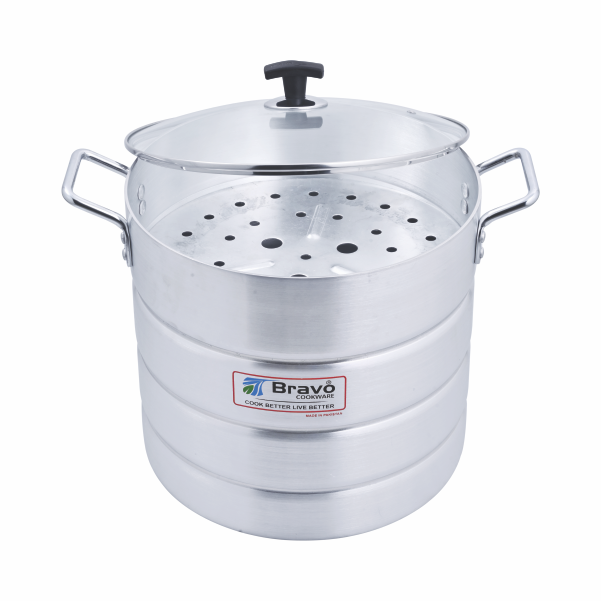 Premier Steamer 3 Layer Pot With Glasss Lid
