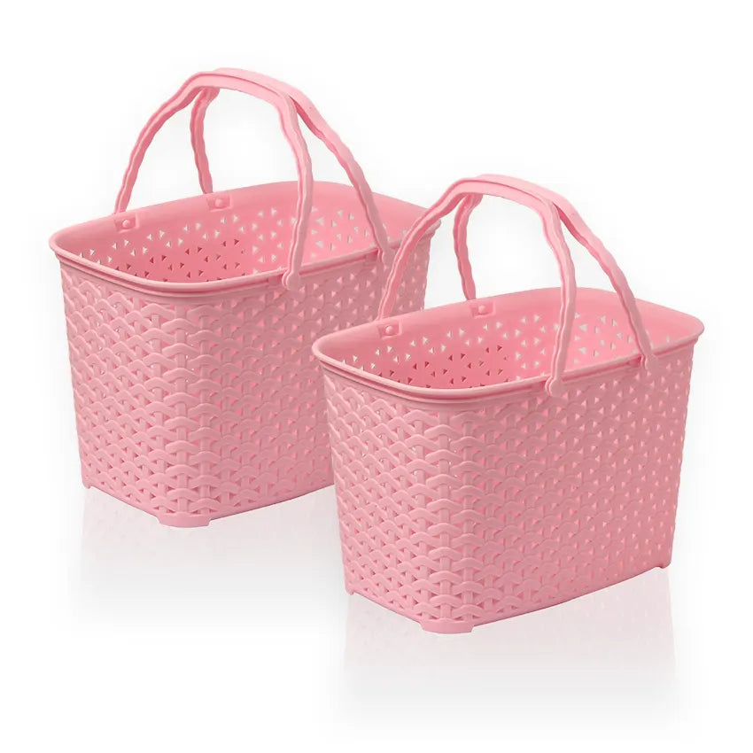 Grace Basket Model 1 Pack of 2 Multi-Purpose Storage Basket - Lightweight Home, Kitchen, Bathroom & Closet Organizer