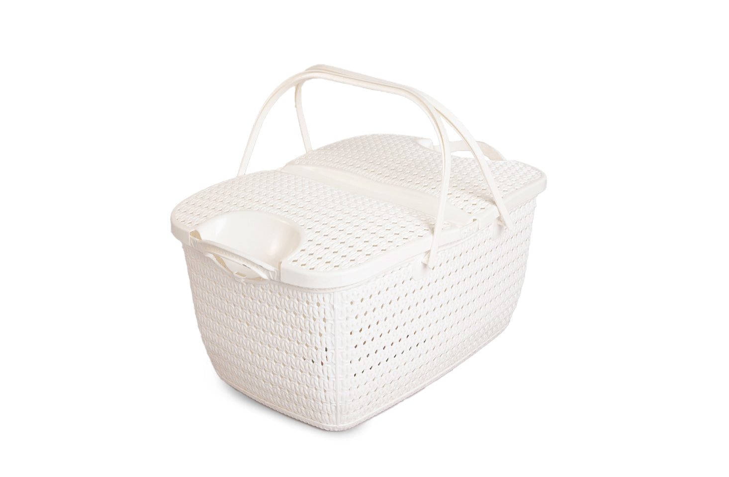 Plastic Picnic Basket | Outdoor Food Storage & Carry Basket - Malik Mart P184