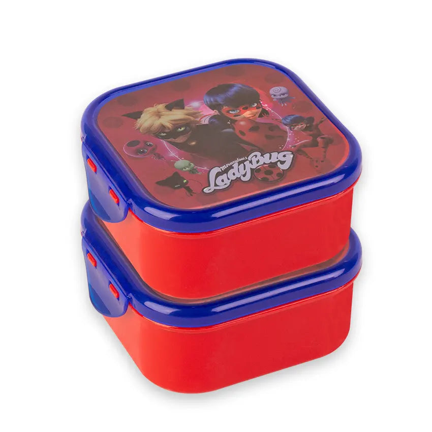 Jonti Lunch Box Pack of 2 280ml - Compact Kids Snack Box and School Lunch Container