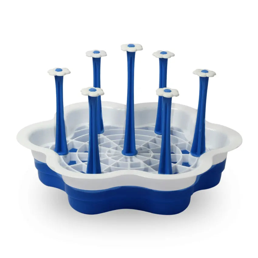 Plastic Glass Cup Stand Rack with 7 Hooks for Kitchen Counter