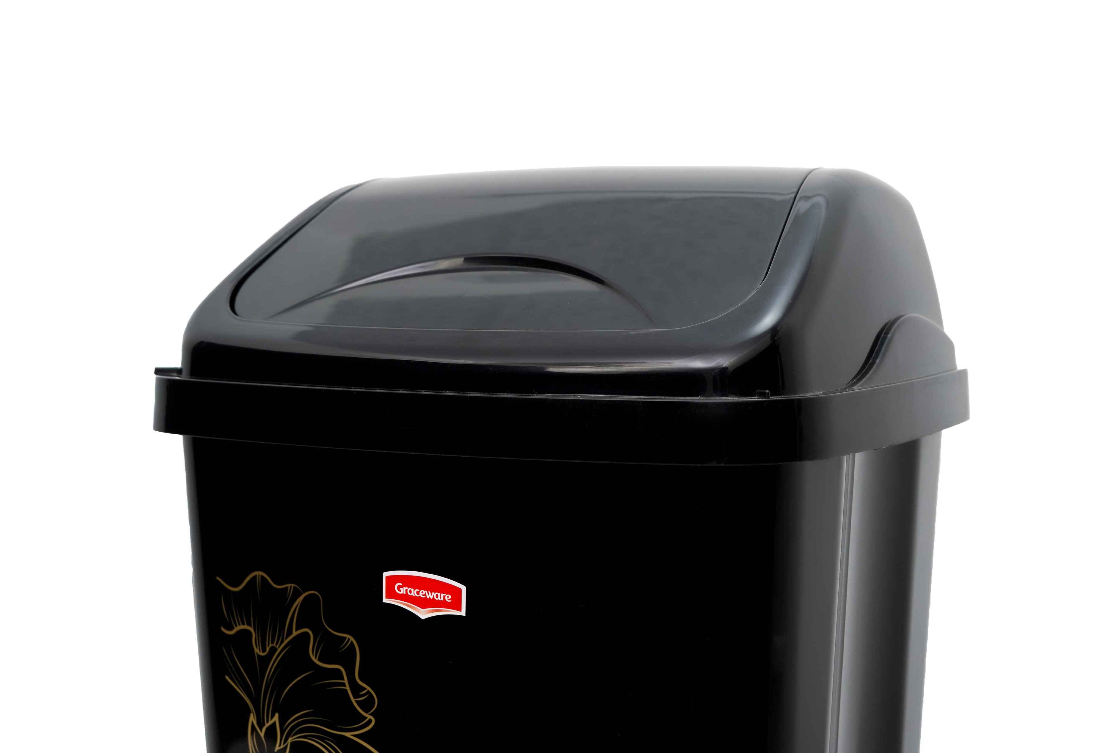 Plastic Dustbin 26L | Large Swing Lid Waste Bin with Color Variants - Malik Mart P157
