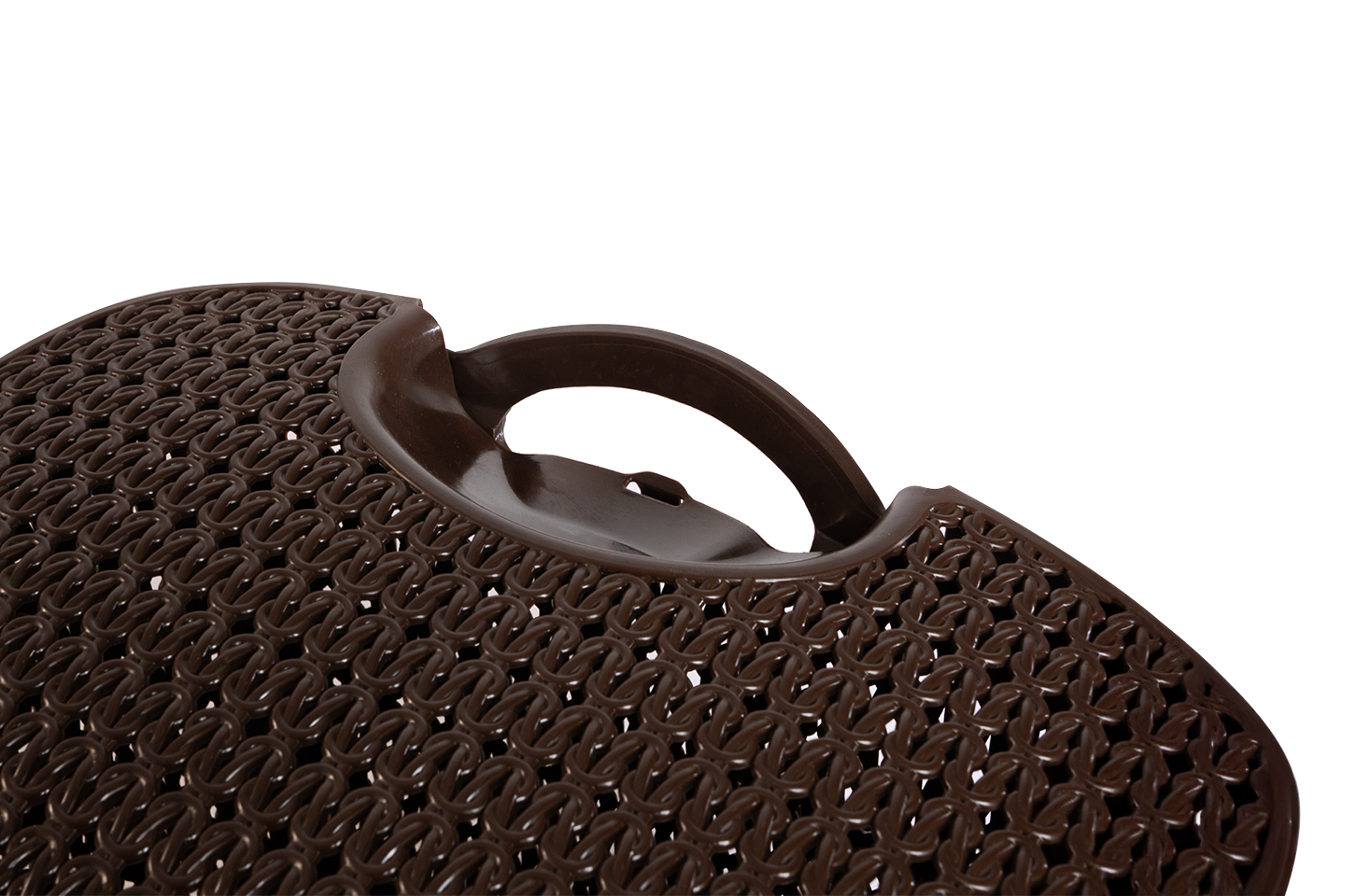 Plastic Picnic Basket | Outdoor Food Storage & Carry Basket - Beige - Malik Mart P212