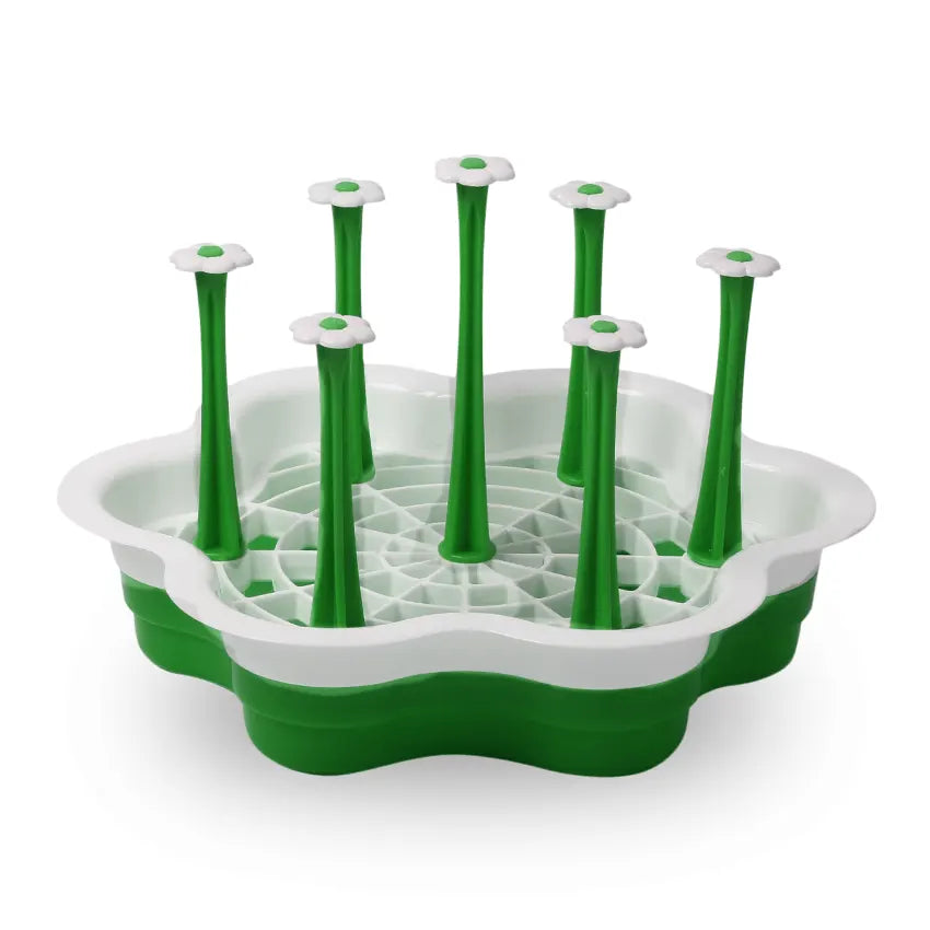 Plastic Glass Cup Stand Rack with 7 Hooks for Kitchen Counter