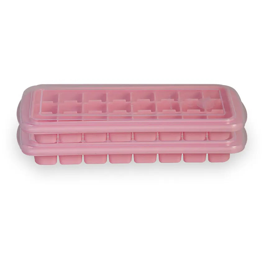 Bubble Ice Cube Tray Compartment Serving Tray - Elegant Dry Fruit, Snacks & Dessert Tray for Home Serving - L.Pink