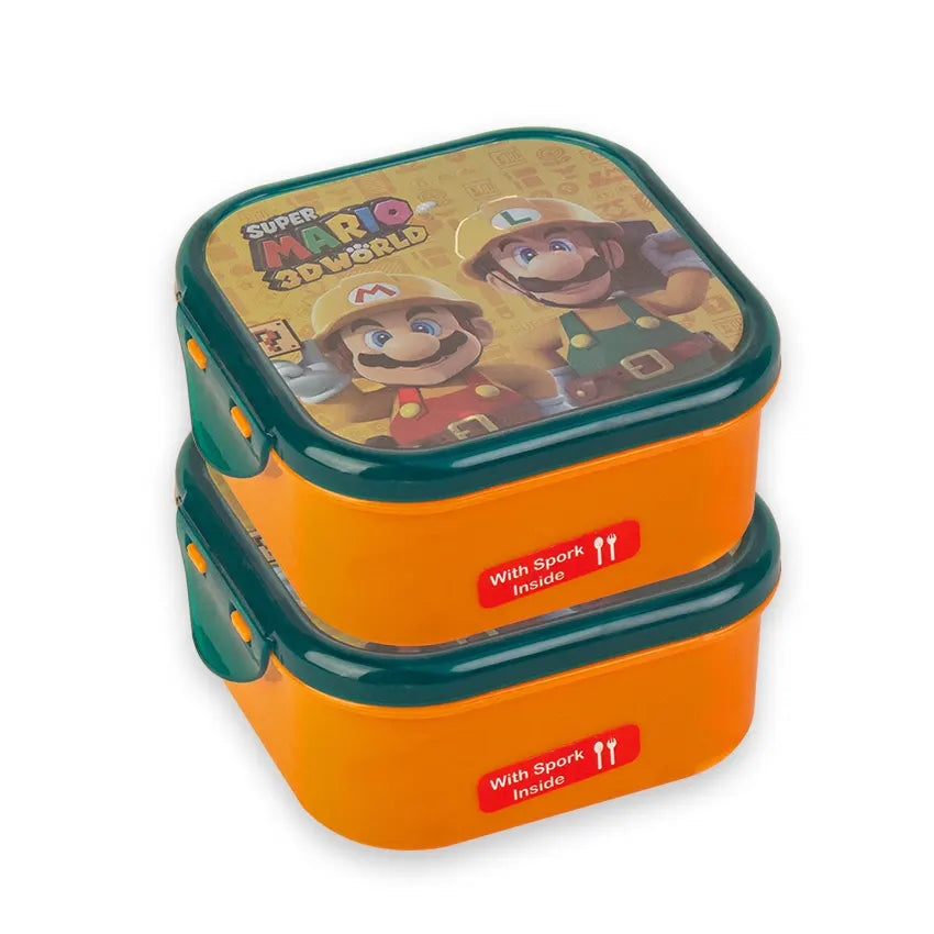 Jonti Lunch Box Pack of 2 280ml - Compact Kids Snack Box and School Lunch Container
