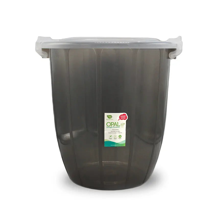 Opal Food Storage Container XL Pack of 2 - (24Litre) Transparent Airtight Food Storage Container - BPA-Free Kitchen Organizer Box for Fresh Food & Pantry Storage - Olive