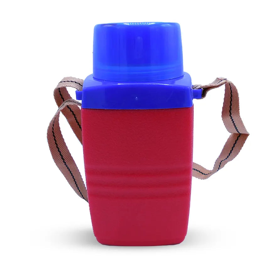 Hunter Water Bottle Small - (700ml) Leak-Resistant Water Bottle - Portable BPA-Free Hydration Bottle for School, Gym & Daily Use - Red (Blue Cap)