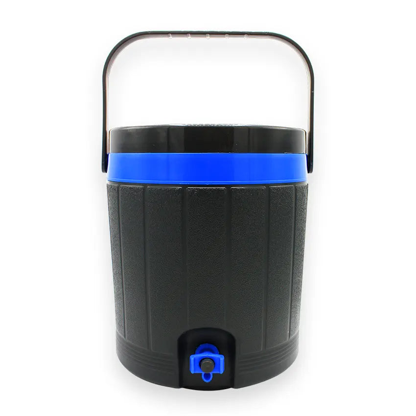 Alpha Cooler - (10Litre) Insulated Portable Water Cooler - BPA-Free Drink Storage for Home, Picnic & Outdoor Use - Grey Blue