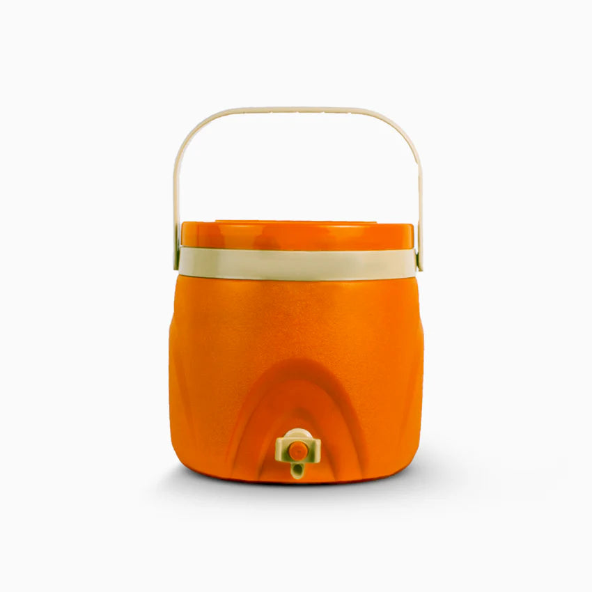 Alpha Cooler Model 1 - (7Litre) Insulated Portable Water Cooler - BPA-Free Drink Storage for Home, Picnic & Outdoor Use - Orange