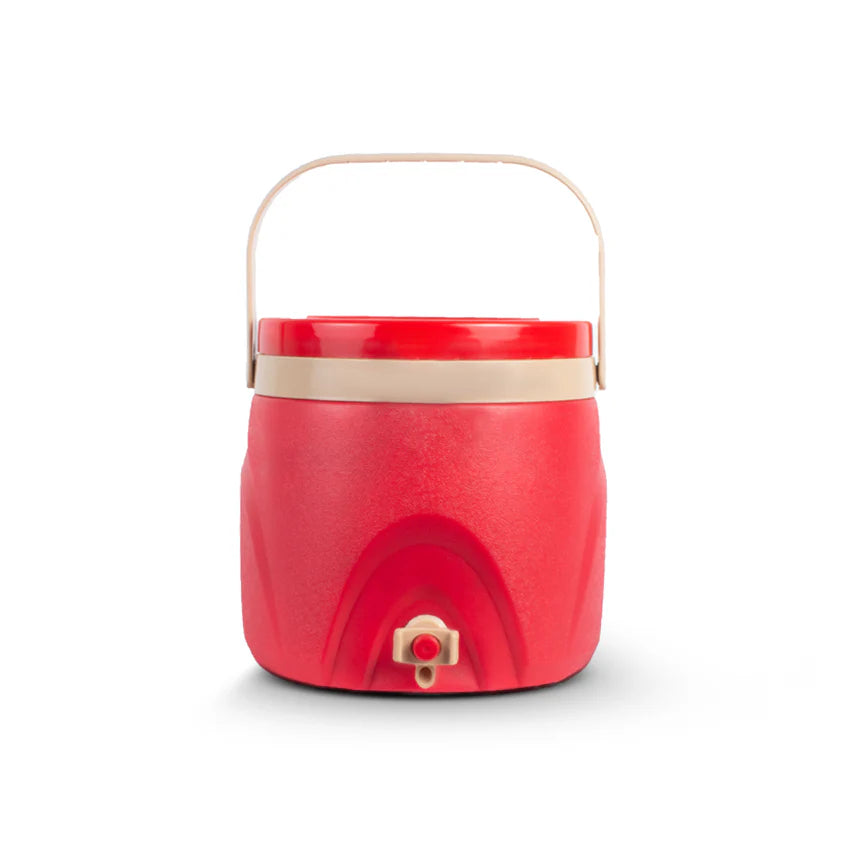 Alpha Cooler Model 1 - (7Litre) Insulated Portable Water Cooler - BPA-Free Drink Storage for Home, Picnic & Outdoor Use - Red