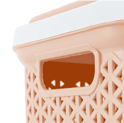 Grace Plastic Laundry Basket | Clothes Storage & Laundry Organizer - Assorted - Malik Mart P198
