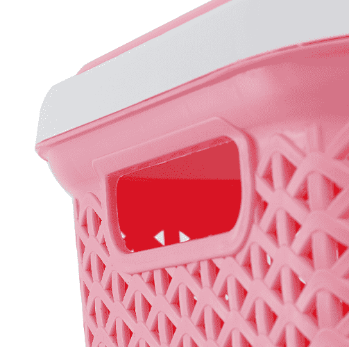Grace Plastic Laundry Basket | Clothes Storage & Laundry Organizer - Assorted - Malik Mart P198