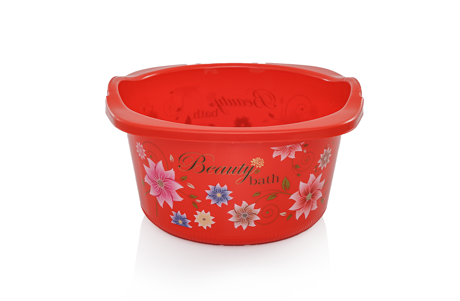 Beauty Plastic Bath Set Red | Complete Bathroom Accessories Set - Malik Mart P160