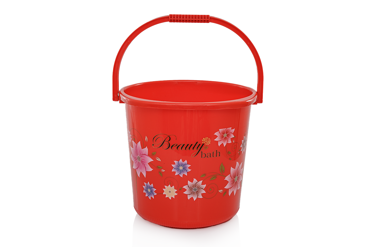 Beauty Plastic Bath Set Red | Complete Bathroom Accessories Set - Malik Mart P160