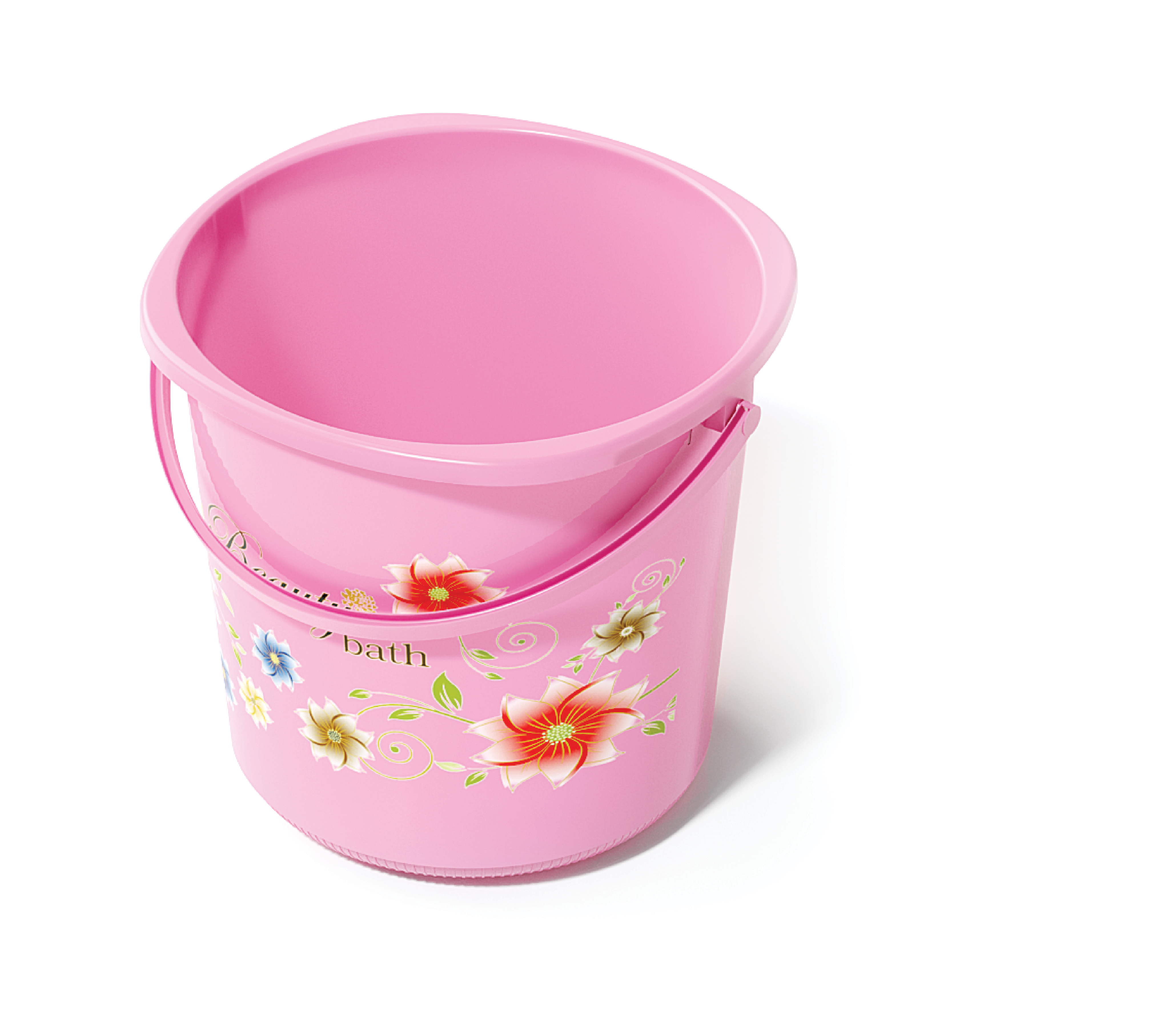 Beauty Plastic Bath Set Pink | Complete Bathroom Accessories Set - Malik Mart P159