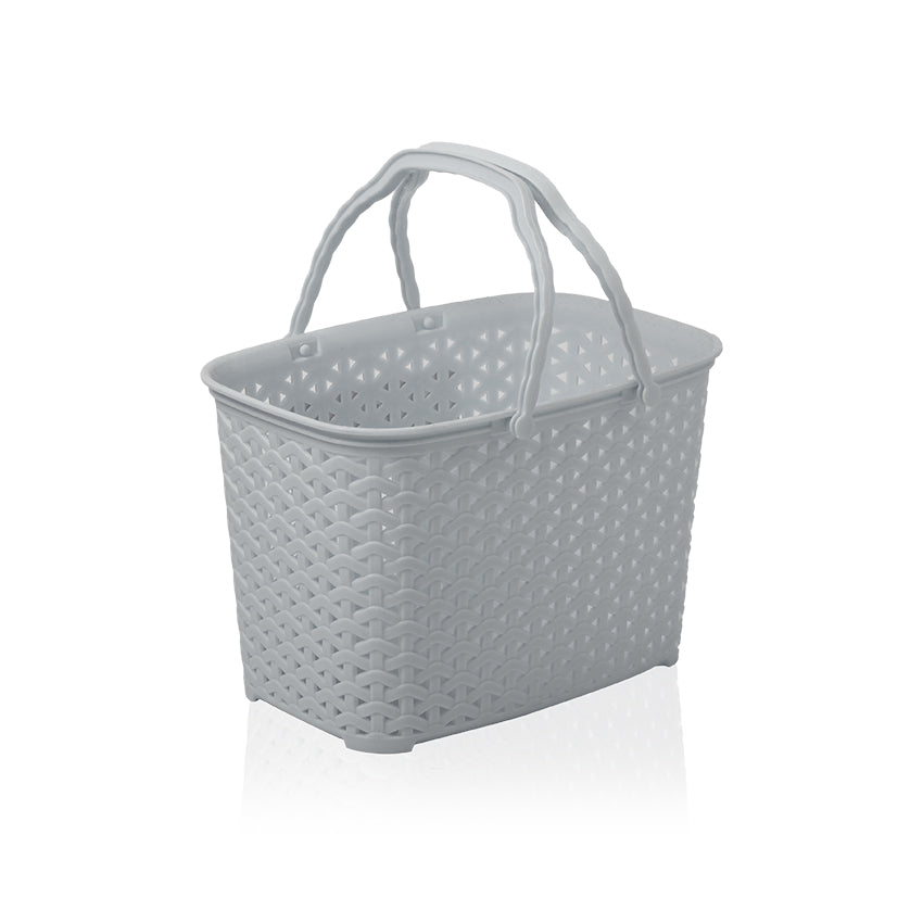 Grace Basket Model 1 Pack of 2 Multi-Purpose Storage Basket - Lightweight Home, Kitchen, Bathroom & Closet Organizer - Green