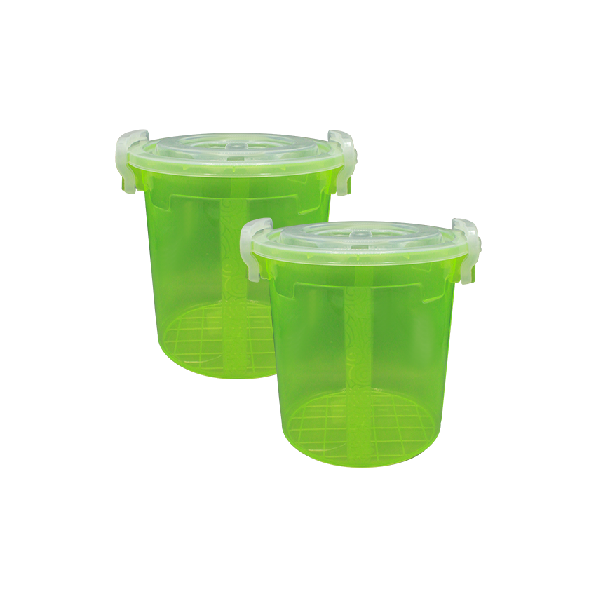 Handy Food Storage Container Medium Pack of 2 - (10Litre) Airtight Food Storage Container - BPA-Free Kitchen Organizer Box for Fresh Food & Pantry Storage - Pink