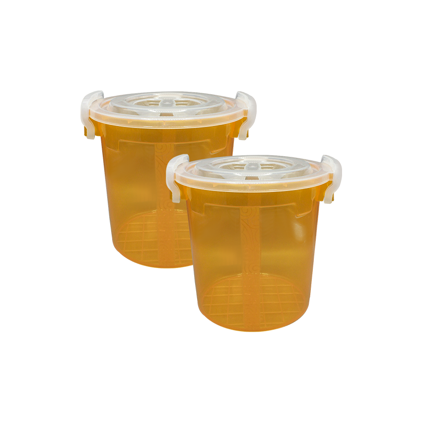Handy Food Storage Container Medium Pack of 2 - (10Litre) Airtight Food Storage Container - BPA-Free Kitchen Organizer Box for Fresh Food & Pantry Storage - Olive