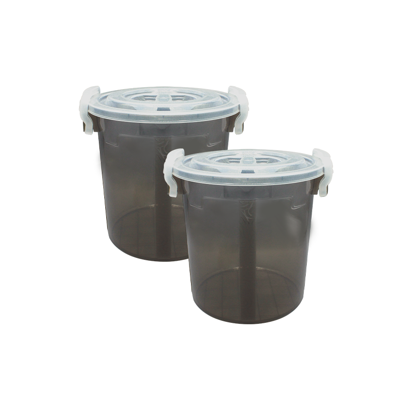 Handy Food Storage Container Medium Pack of 2 - (10Litre) Airtight Food Storage Container - BPA-Free Kitchen Organizer Box for Fresh Food & Pantry Storage - Purple