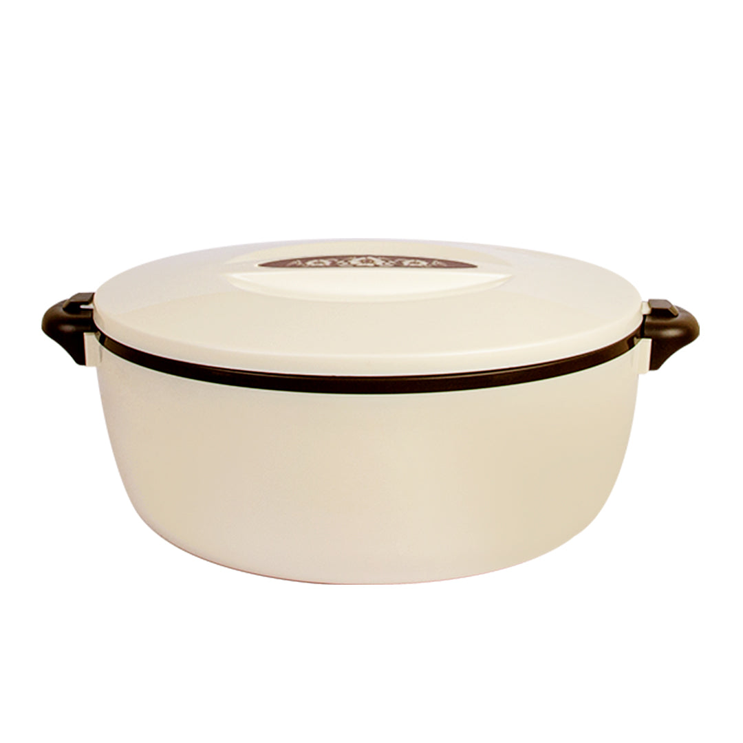 Chef Food Warmer XXL - (6500ml) Insulated Food Warmer - Hot Food Storage Casserole for Kitchen, Lunch & Serving - Cream