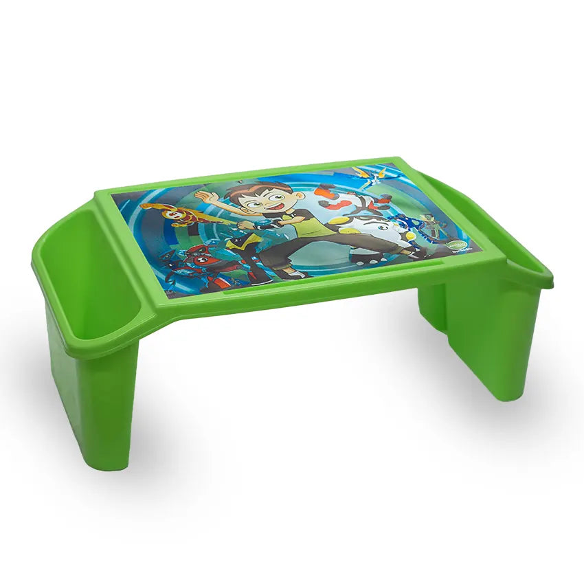 Kiddy Book Table with sticker Kids Study Table with Sticker - Lightweight Activity Table for Reading, Writing & Play - Red