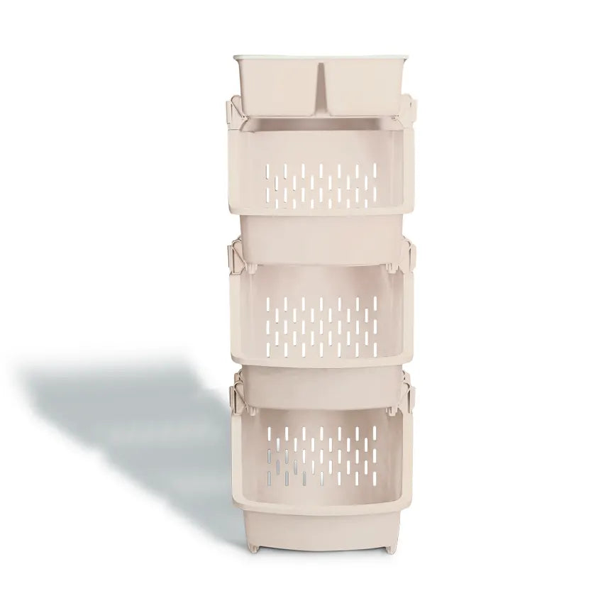 Kitchen Multi-Purpose Rack Space Saving Multi-Purpose Rack - 3 Tier Kitchen, Bathroom & Home Storage Organizer