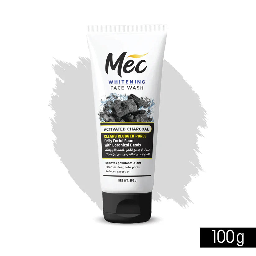 MEC Whitening Activated Charcoal Face Wash 100ml