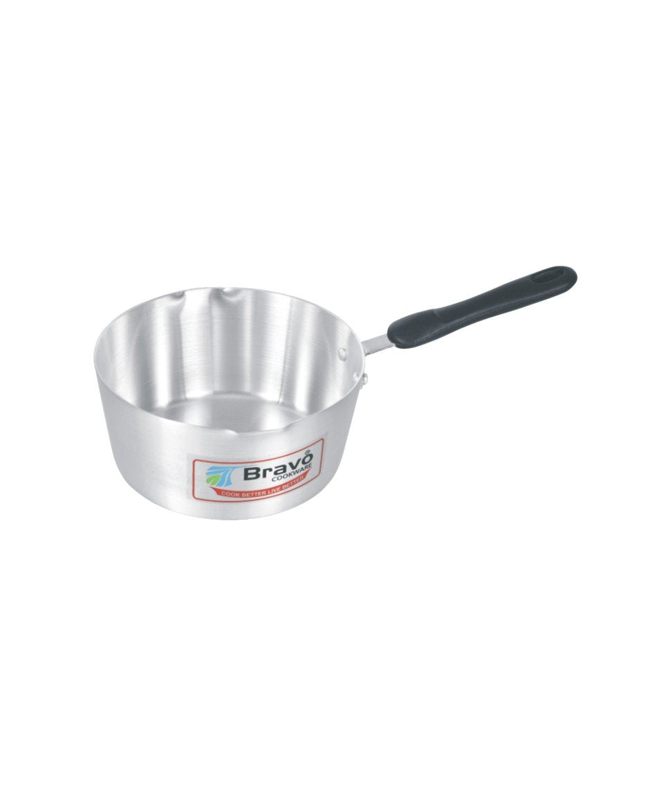 Metal Finish Milk Pan Bakelite Handle
