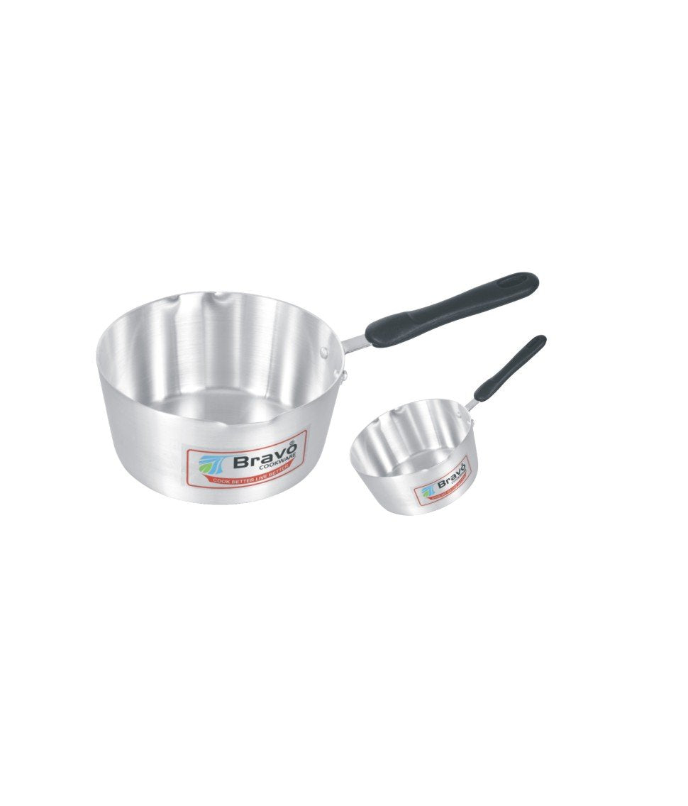 Metal Finish Milk Pan Bakelite Handle
