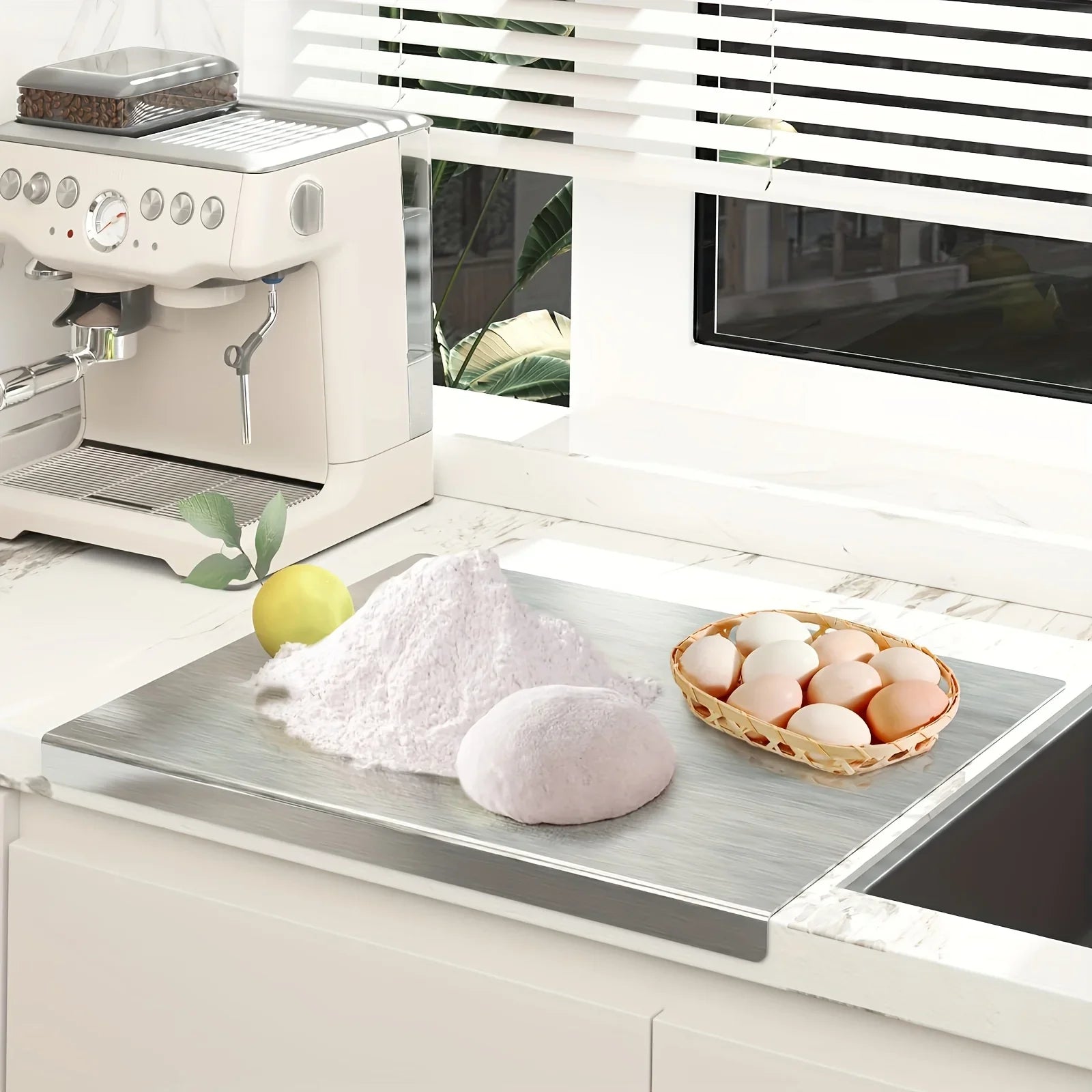 Stainless Steel Cutting Board - Heavy Duty Non-Slip