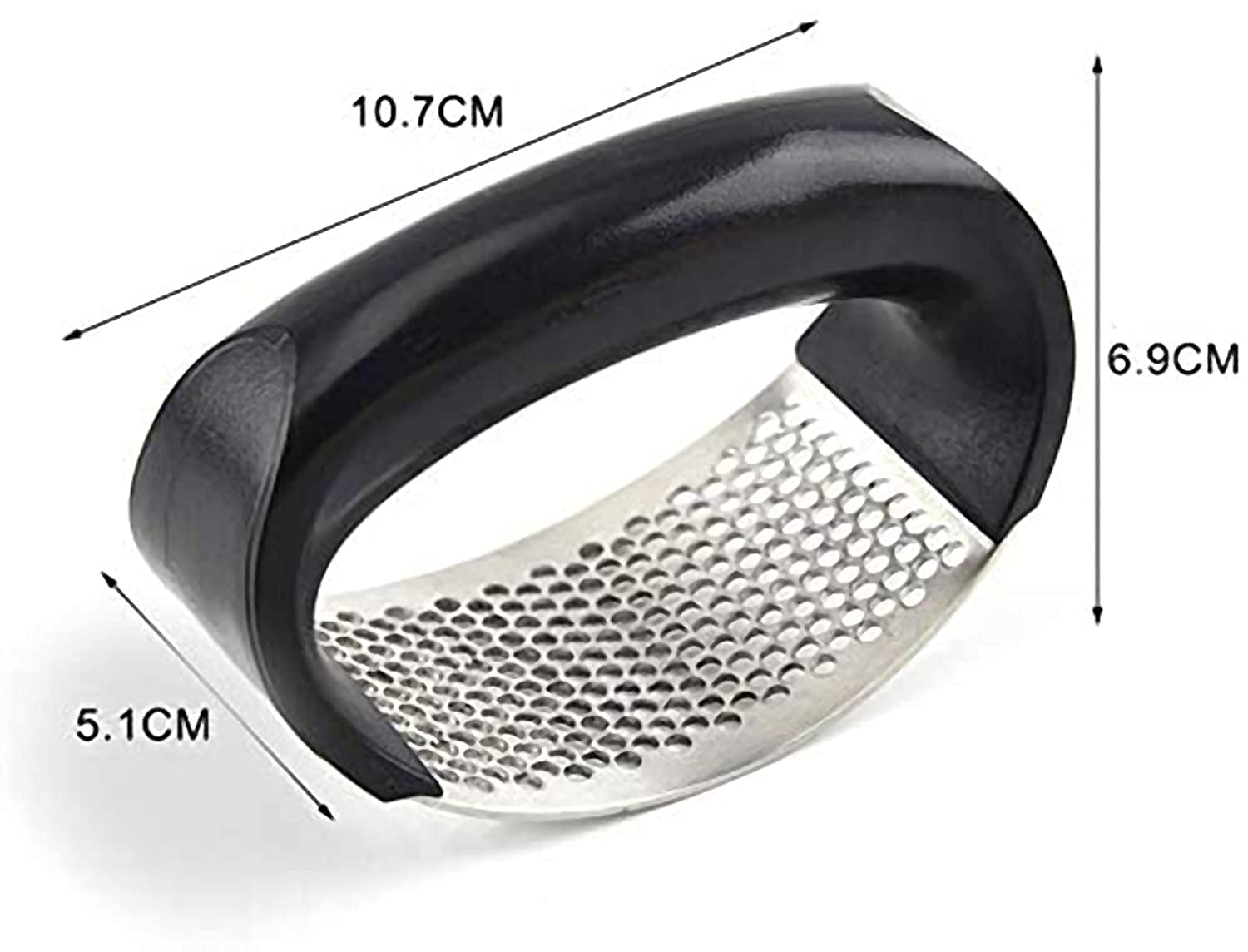 Stainless Steel Garlic Press Crusher Manual Rocking Garlic Mincer