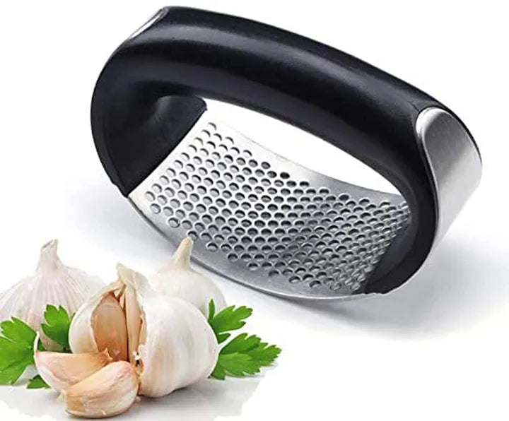 Stainless Steel Garlic Press Crusher Manual Rocking Garlic Mincer