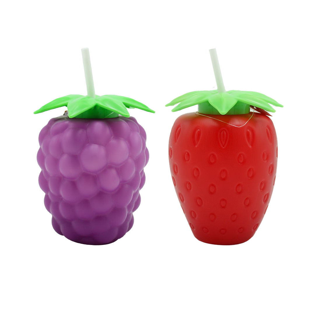 Tango Tumbler Pack of 2 Leak-Resistant Water Bottle - Portable BPA-Free Hydration Bottle for School, Gym & Daily Use - Pineapple And Grape