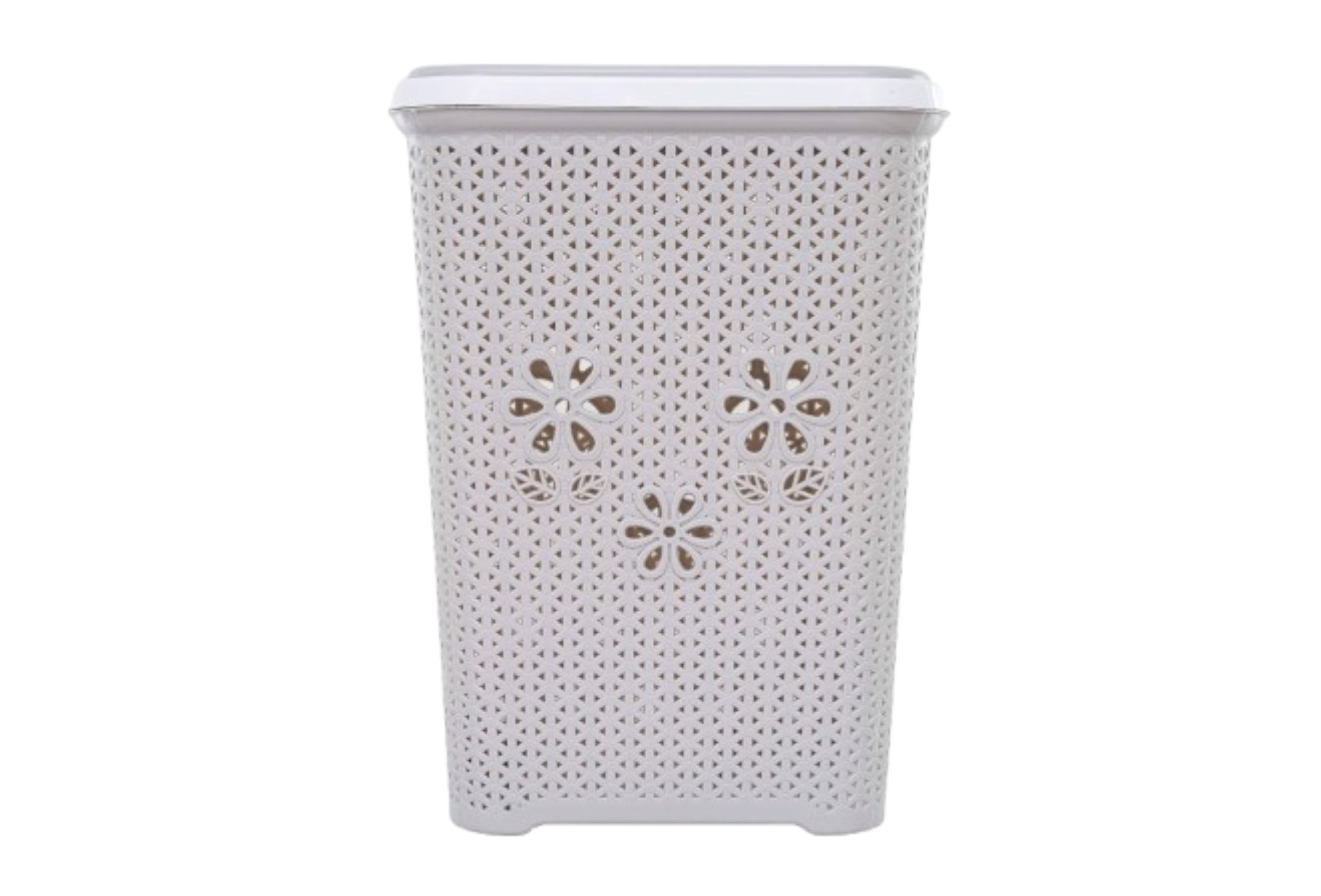 Grace Plastic Laundry Basket | Clothes Storage & Laundry Organizer - Pink - Malik Mart P203