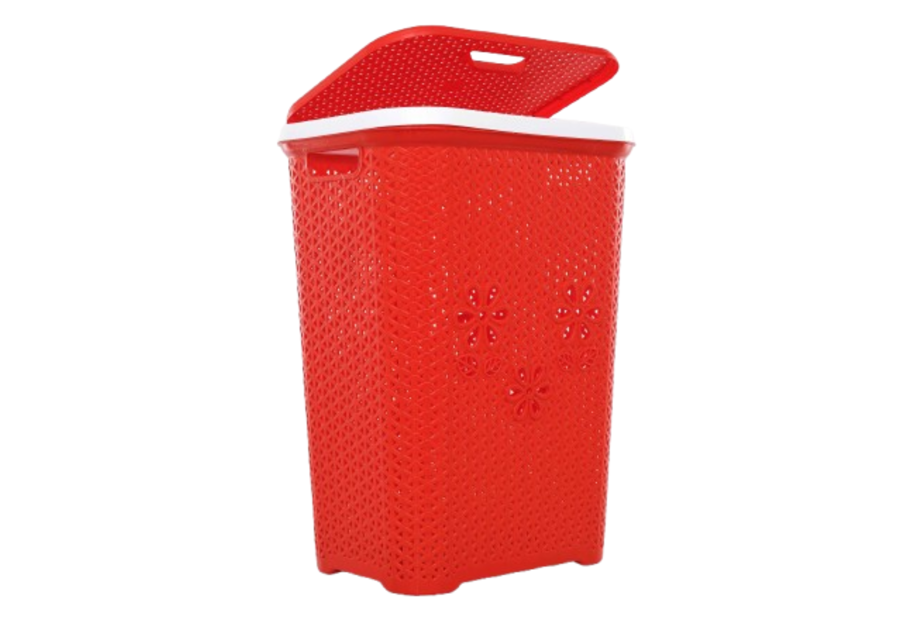 Grace Plastic Laundry Basket | Clothes Storage & Laundry Organizer - Beige - Malik Mart P202