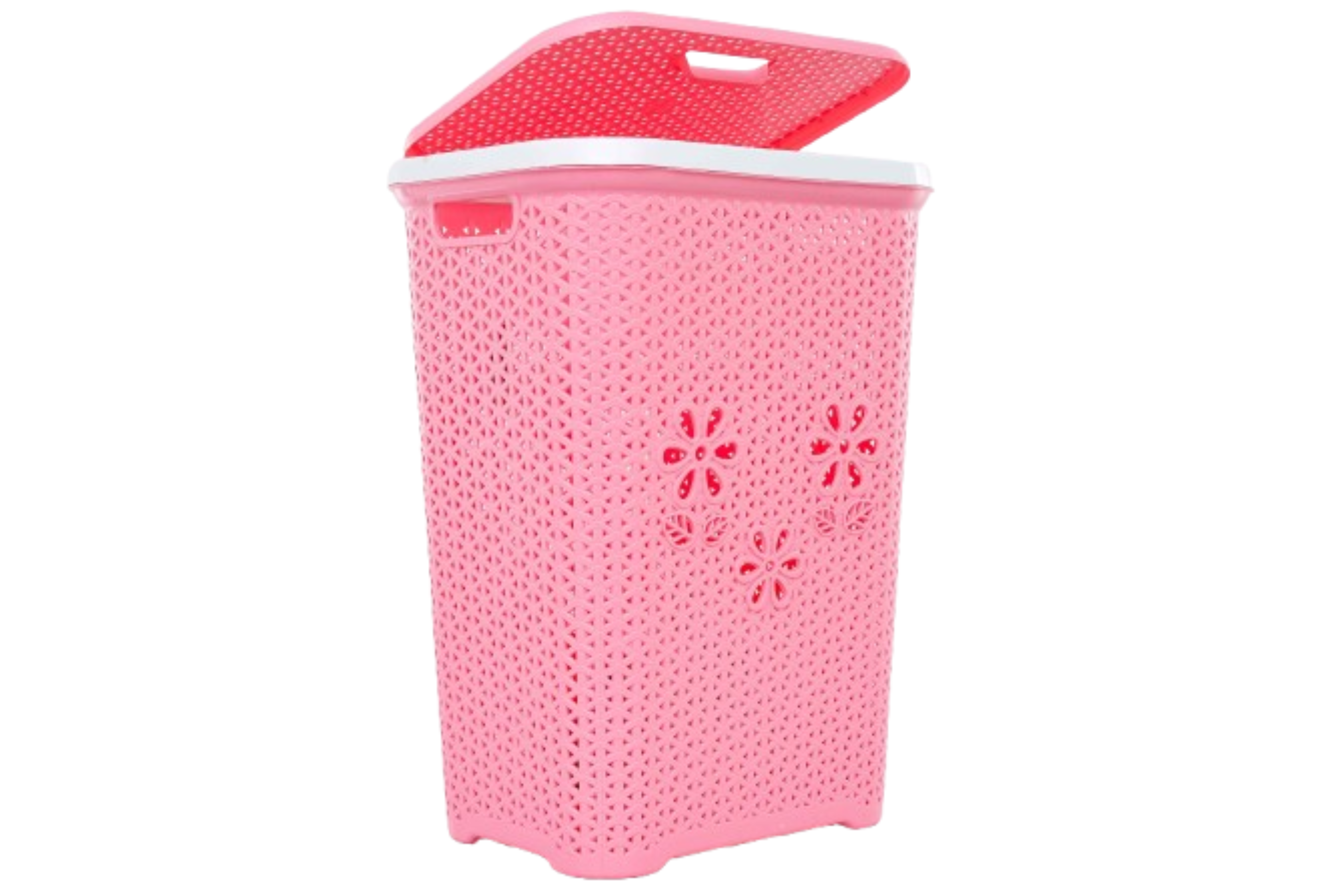 Grace Plastic Laundry Basket | Clothes Storage & Laundry Organizer - Beige - Malik Mart P202