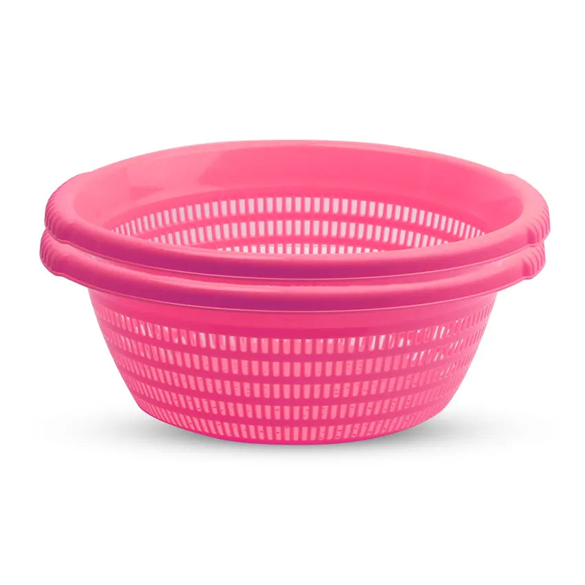 Veggie Basket 2 Piece Set - Multipurpose Plastic Vegetable, Fruit, Bread and Kitchen Storage Basket