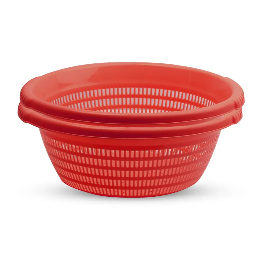 Veggie Basket 2 Piece Set - Multipurpose Plastic Vegetable, Fruit, Bread and Kitchen Storage Basket
