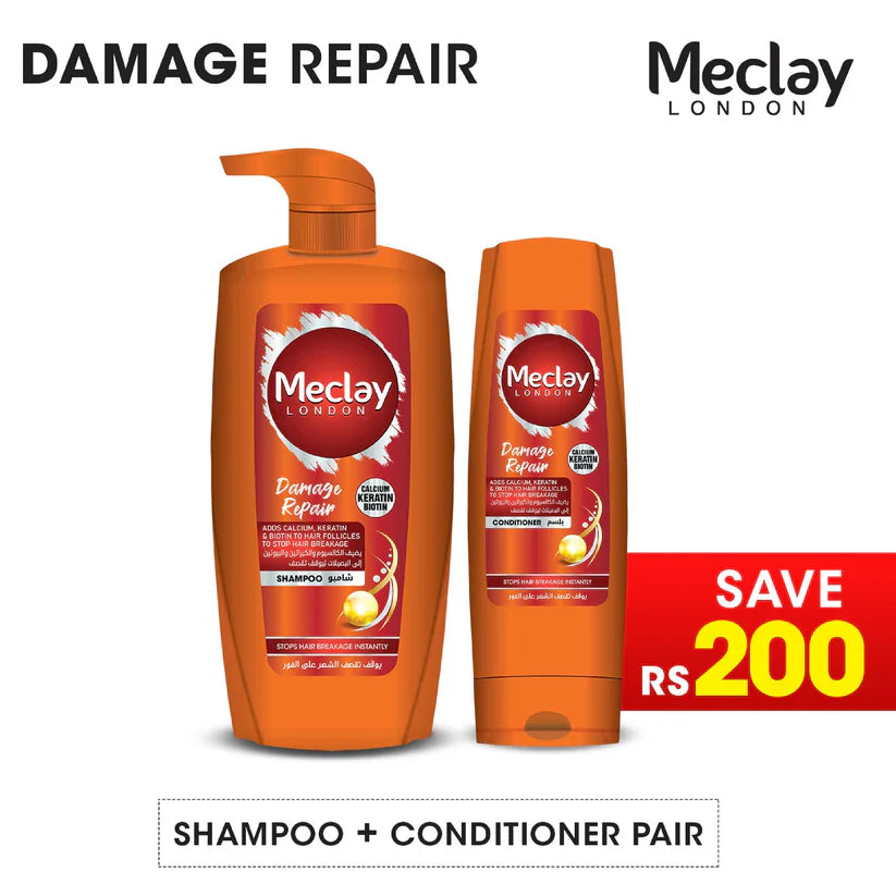 Meclay London Damage Repair Shampoo 660ml + Conditioner Pair
