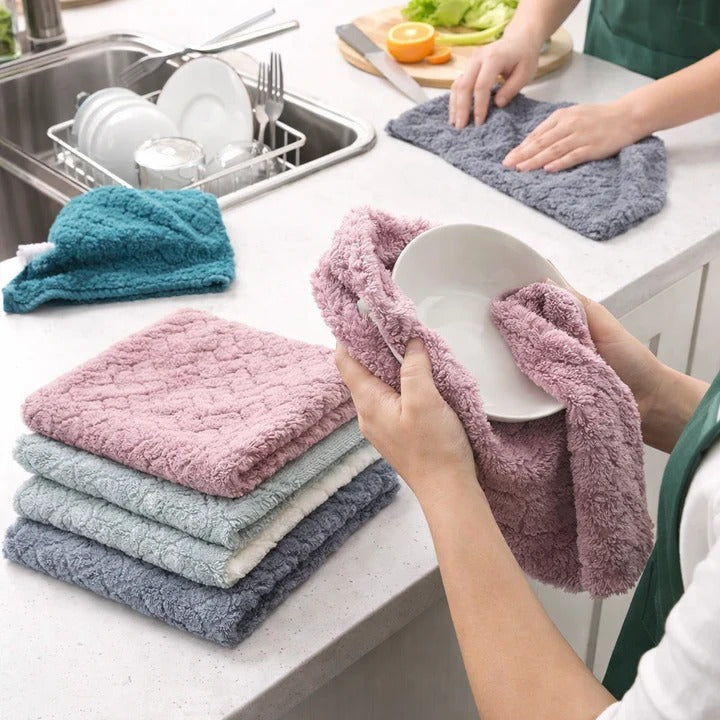 Zidello Ultra-Soft Microfiber Kitchen Towels (Pack of 5)