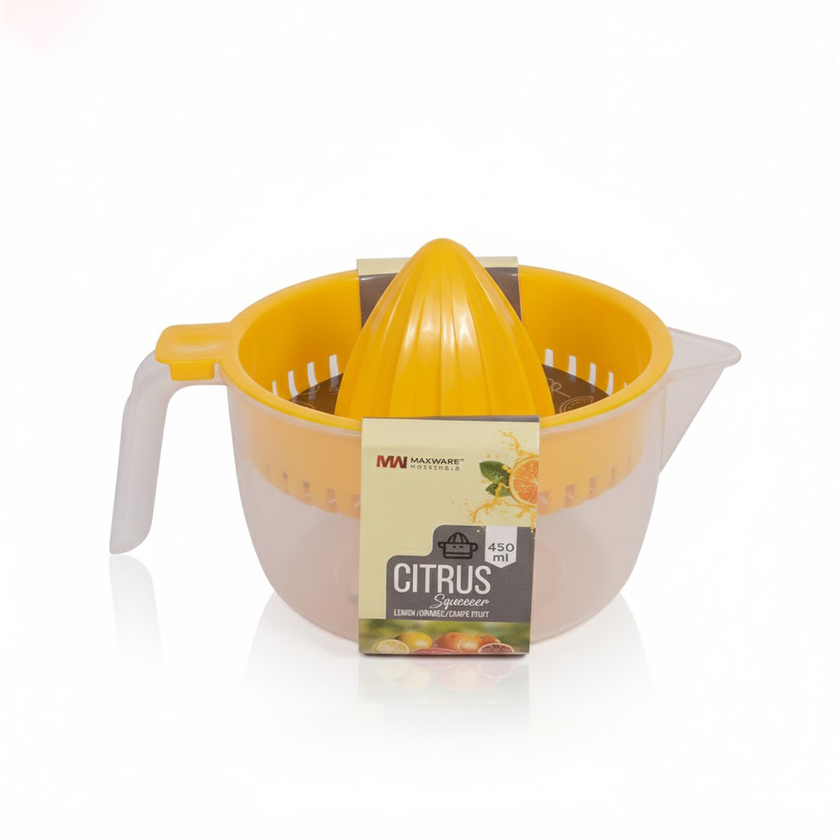 Citrus Squeezer 450ml Manual Lemon and Orange Juicer with Measuring Cup