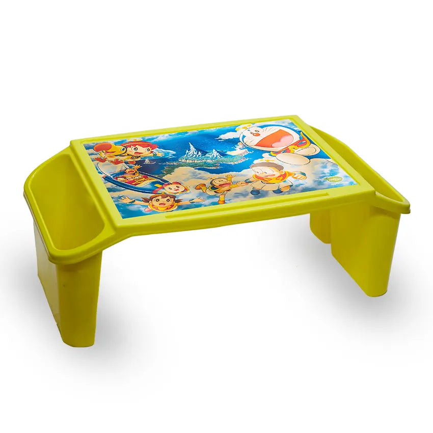 Kiddy Book Table with sticker Kids Study Table with Sticker - Lightweight Activity Table for Reading, Writing & Play - Blue