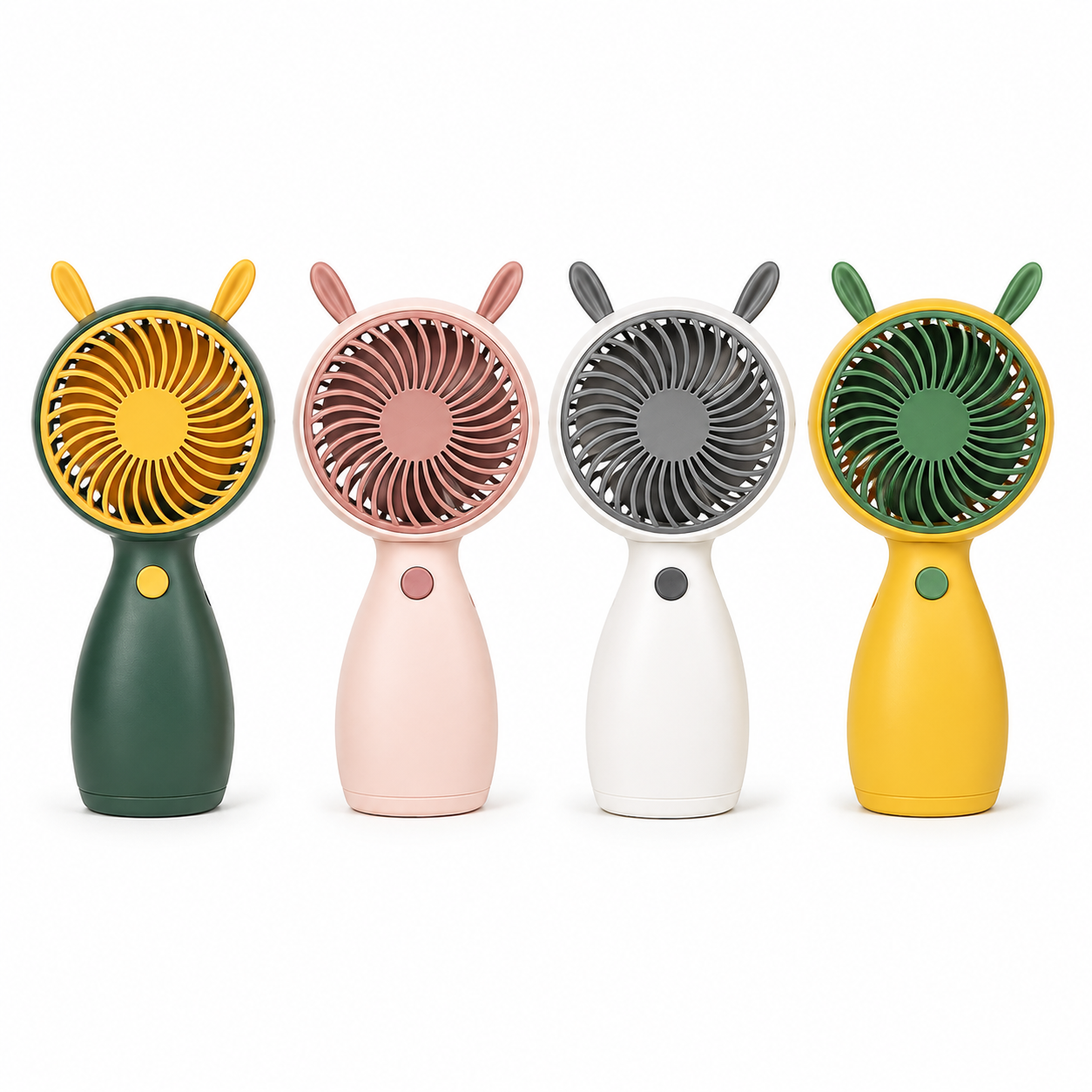 Cute Mini Rechargeable USB Fan - Portable Handheld Desk Fan