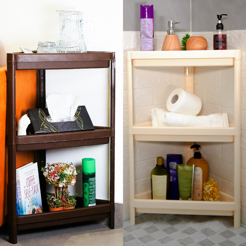 Tri Fit 3 Tier Multi Purpose Storage Rack - Brown